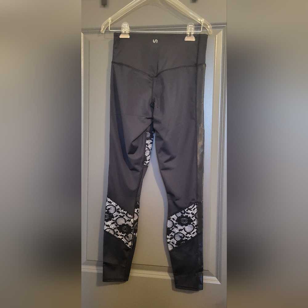 Urban Savage Black Lace Panel Leggings New with Tags Medium Sold Out